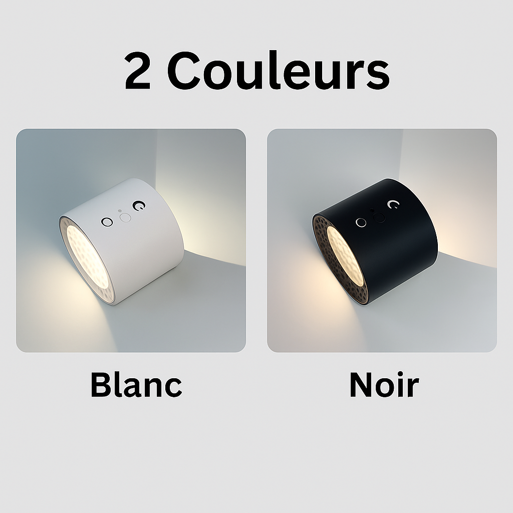 Lumivéra™ – Lampe Murale LED Sans Fil | Orientable & Dimmable | Sans Perçage avec Télécommande