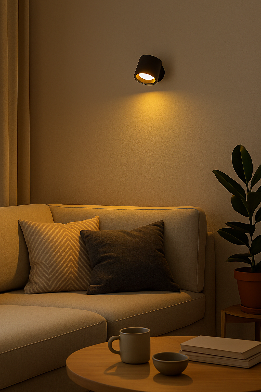 Lumivéra™ – Lampe Murale LED Sans Fil | Orientable & Dimmable | Sans Perçage avec Télécommande