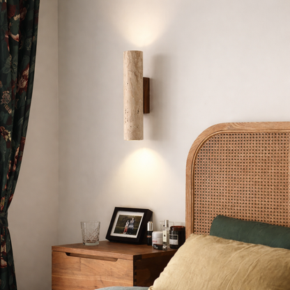 Lumivéra™ – Applique Murale Travertin Wabi Sabi