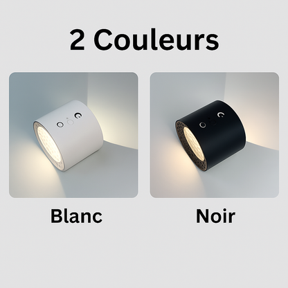 Lumivéra™ – Lampe Murale LED Sans Fil | Orientable & Dimmable | Sans Perçage avec Télécommande