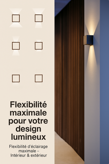 Lumivéra™ – Lampe Murale Extérieure Sans Fil | Applique LED Design Étanche | L’Original Haut de Gamme